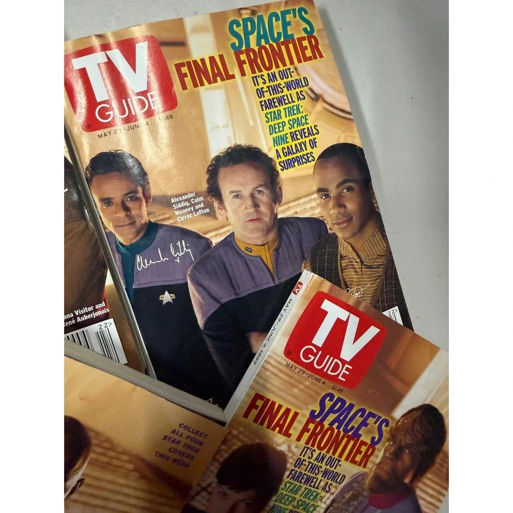 Lot 4 Star Trek Deep Space Nine TV Guide May 1999 Complete Cover Set DS9 Final